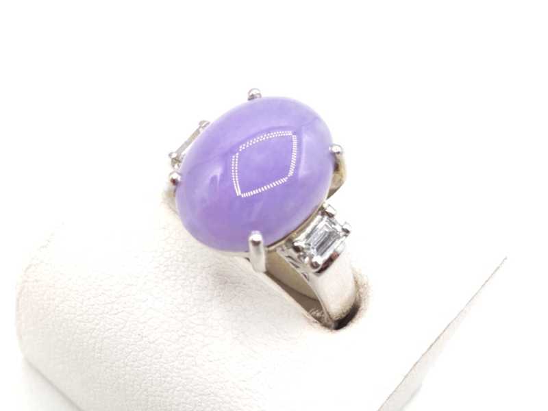 宝石買取 リング Pt900 ラベンダーヒスイ 